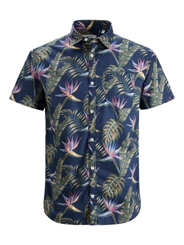 Jack and Jones Plain Coastal - Kortærmet skjorte i slimfit - HUSET Men & Women