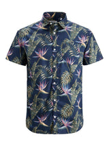 Jack and Jones Plain Coastal - Kortærmet skjorte i slimfit - HUSET Men & Women