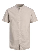 Jack and Jones Summer band - kortærmet slim fit skjorte m. kinakrave - HUSET Men & Women