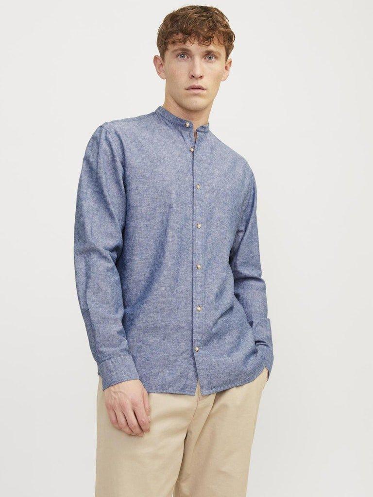 Jack & Jones Summer Band - Langærmet hørmix skjorte - HUSET Men & Women