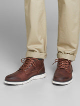 Jack and Jones Tubar - brun læder støvle - HUSET Men & Women