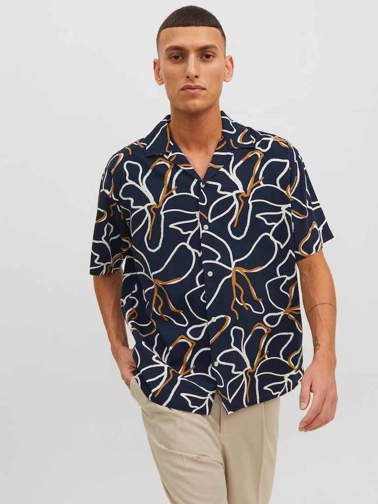 Jack & Jones Tropic Resort - Kortærmet skjorte - HUSET Men & Women (8017397121276)