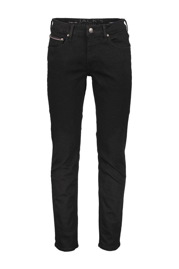 Jacks Superflex - Tapered fit jeans Cold black - HUSET Men & Women