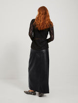 JJXX Elva - Lang PU nederdel - HUSET Men & Women