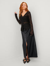 JJXX Elva - Lang PU nederdel - HUSET Men & Women