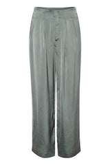 My Essential Wardrobe Dia Vala - Satin bukser højtaljede - HUSET Men & Women