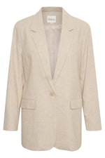 My Essential Wardrobe Lavita - Hør blazer - HUSET Men & Women (7842294366460)