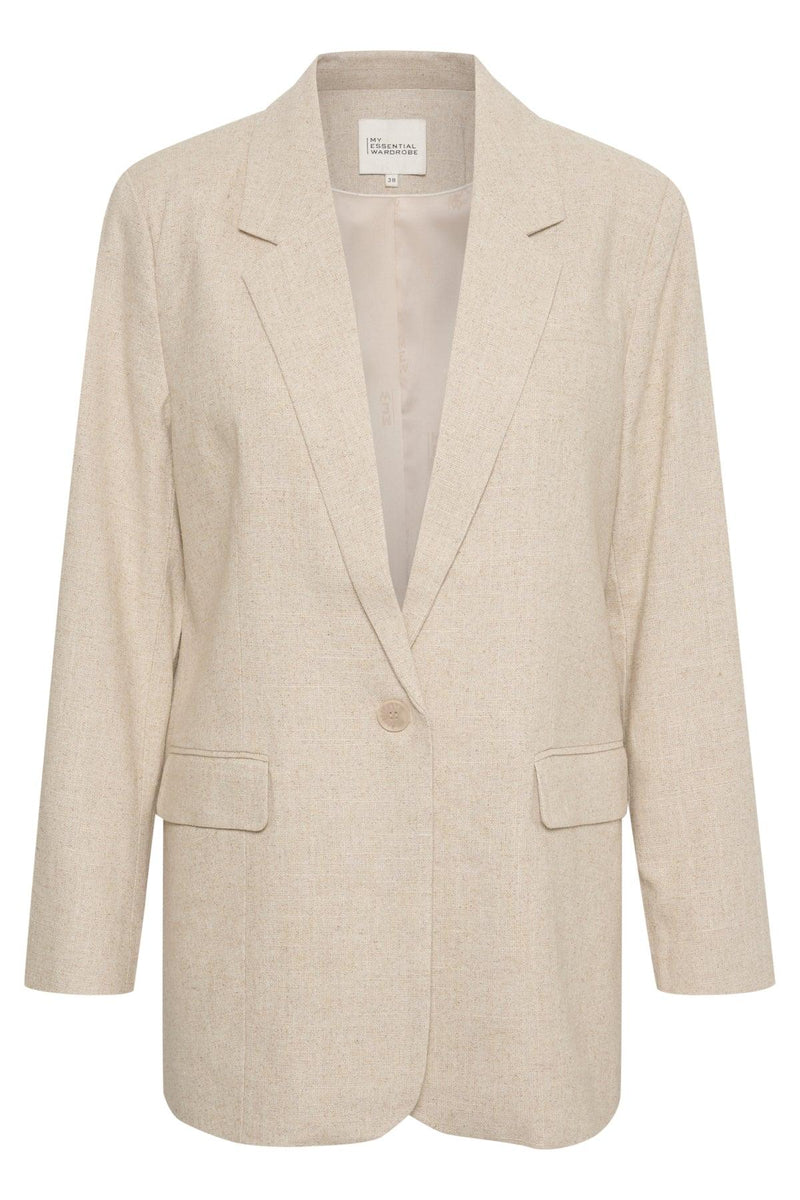 My Essential Wardrobe Lavita - Hør blazer - HUSET Men & Women (7842294366460)