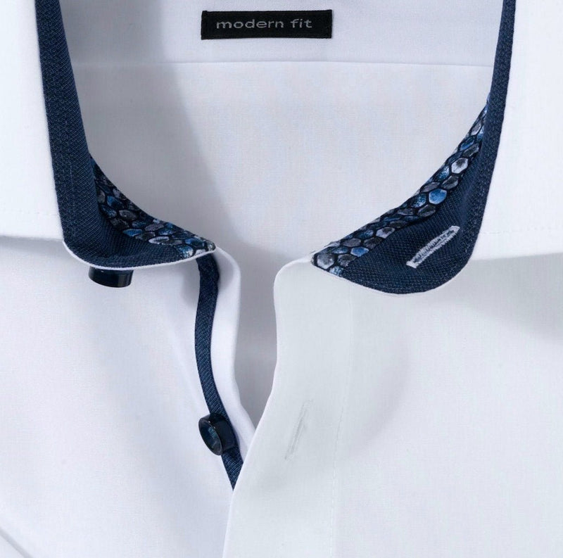 Olymp Luxor - Modern Fit strygefri kortærmet skjorte - HUSET Men & Women (7738566836476)