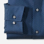 Olymp Blue struct. shirt ls (4818713346127)