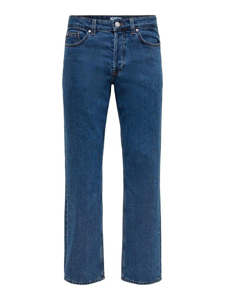 Only and Sones Edge 3813 - mørkeblå loose fit jeans - HUSET Men & Women