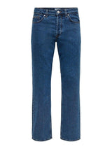 Only and Sones Edge 3813 - mørkeblå loose fit jeans - HUSET Men & Women