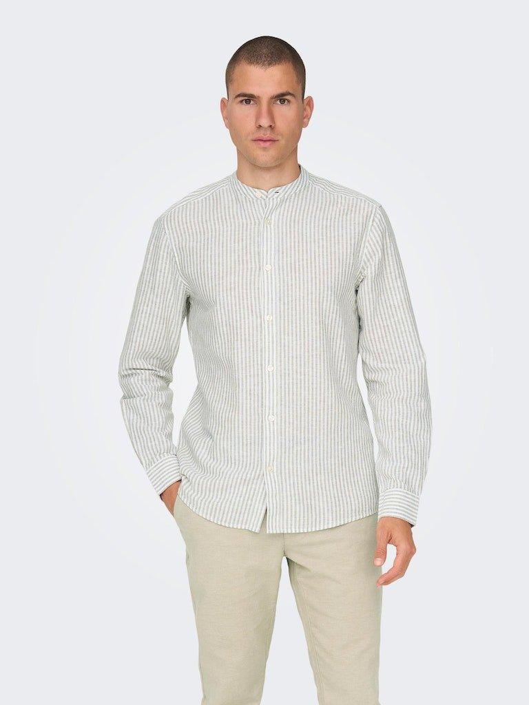 Only & Sons Caiden - Slimfit hørmix skjorte - HUSET Men & Women