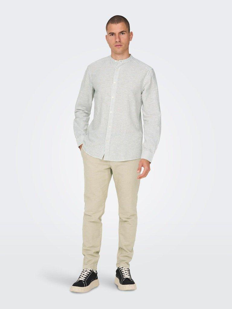 Only & Sons Caiden - Slimfit hørmix skjorte - HUSET Men & Women
