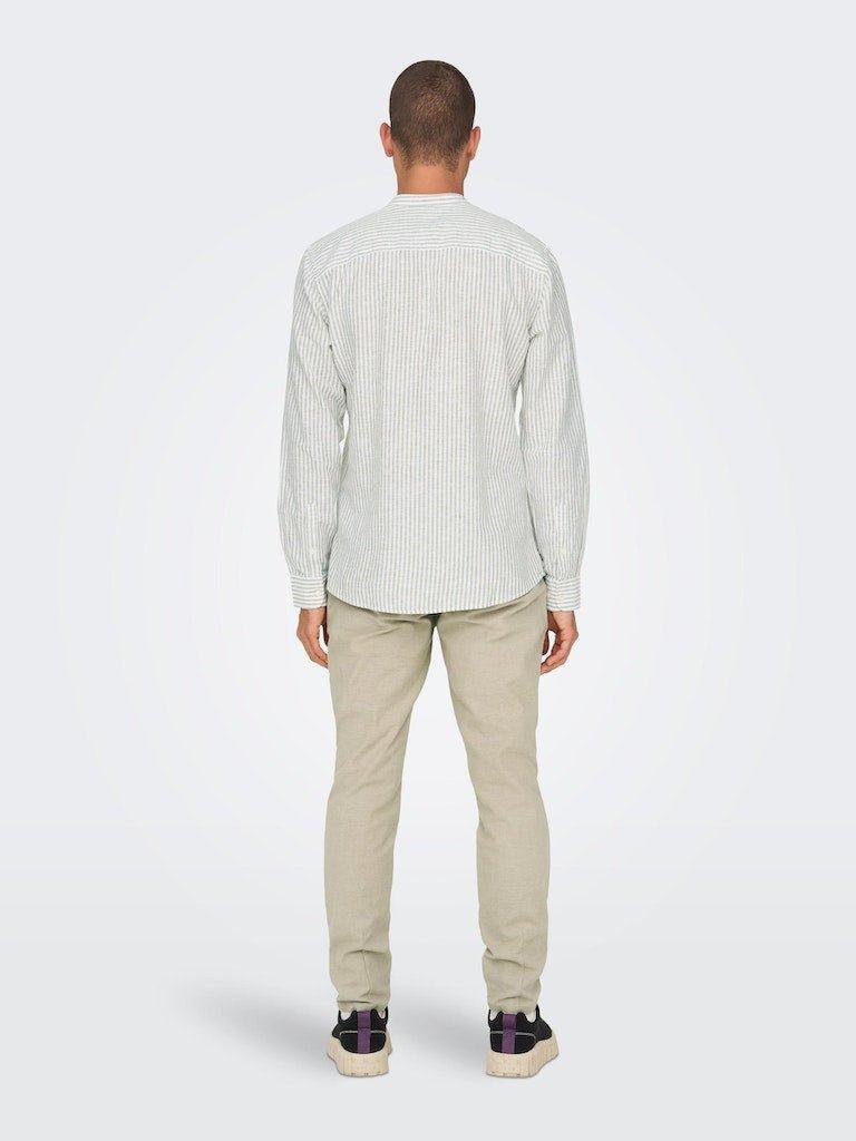 Only & Sons Caiden - Slimfit hørmix skjorte - HUSET Men & Women