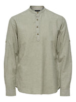 onsCaiden LS Halfplacket Linen Shirt (7603246072060)
