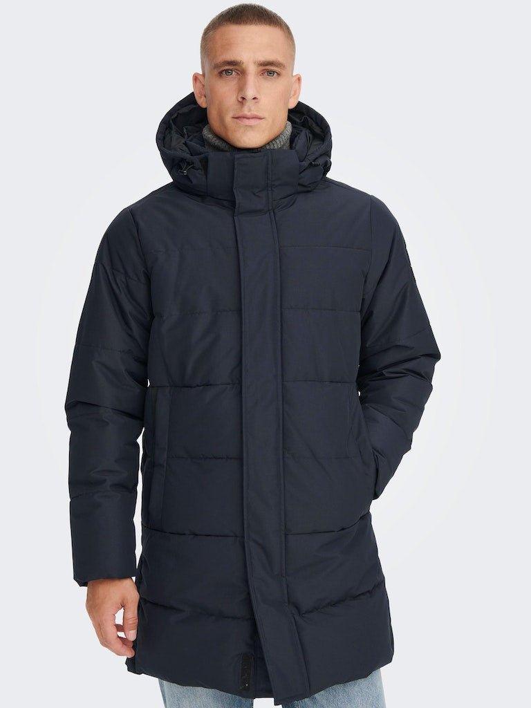 Only & Sons Carl - Lang puffer jakke - HUSET Men & Women