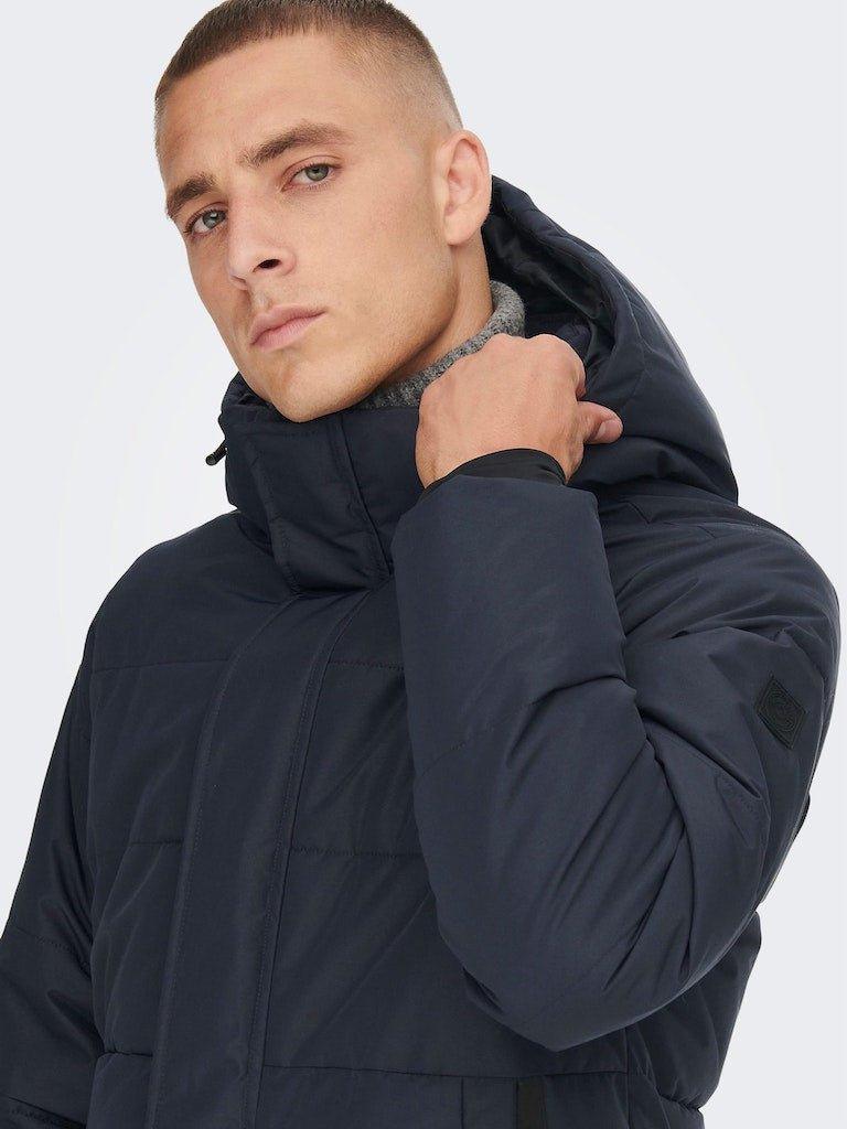 Only & Sons Carl - Lang puffer jakke - HUSET Men & Women
