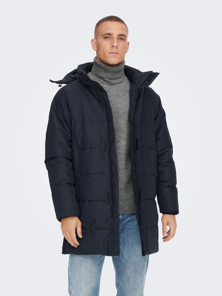 Only & Sons Carl - Lang puffer jakke - HUSET Men & Women