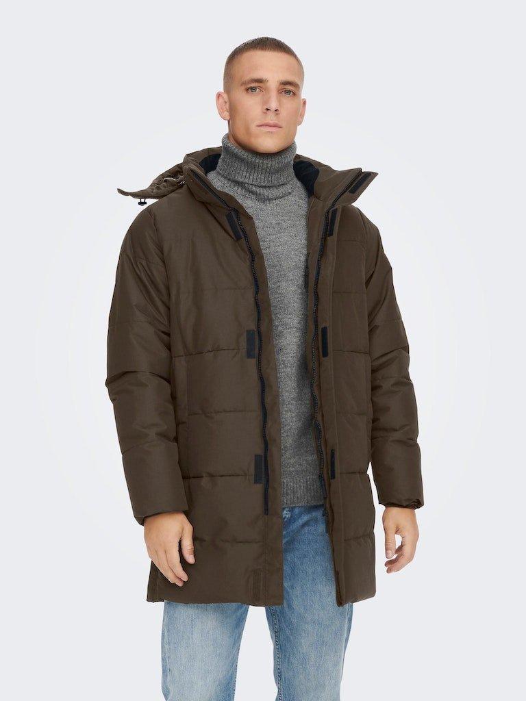 Only & Sons Carl - Lang puffer jakke - HUSET Men & Women