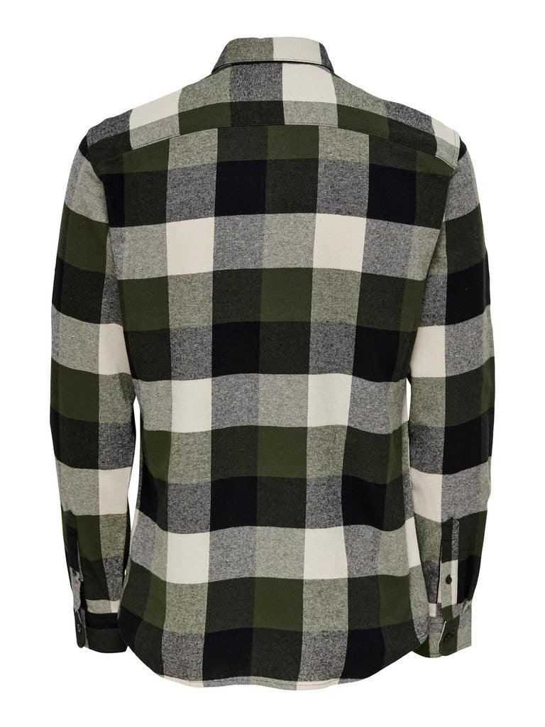 Only and Sons Gudmund - ternet skovmandsskjorte - HUSET Men & Women