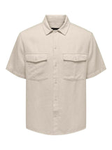 Only & Sons Kari - Kortærmet hørmix skjorte - HUSET Men & Women