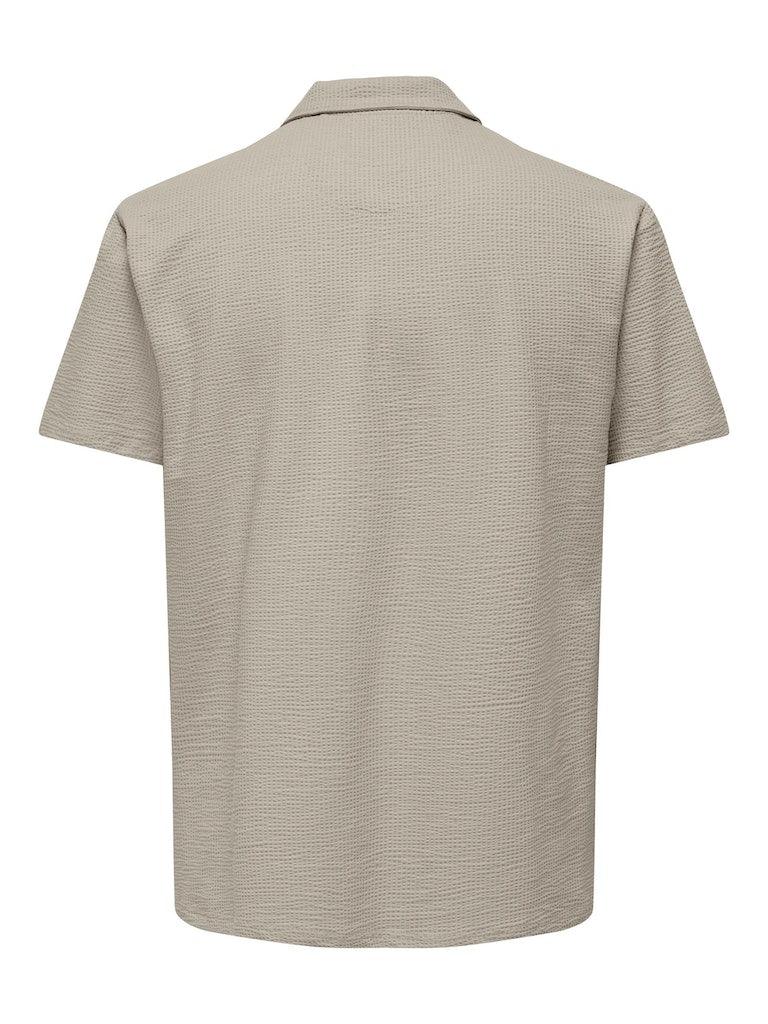 Only & Sons Kian - Seersucker polo - HUSET Men & Women