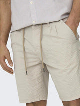 Only & Sons Leo Life - Seersucker shorts - HUSET Men & Women