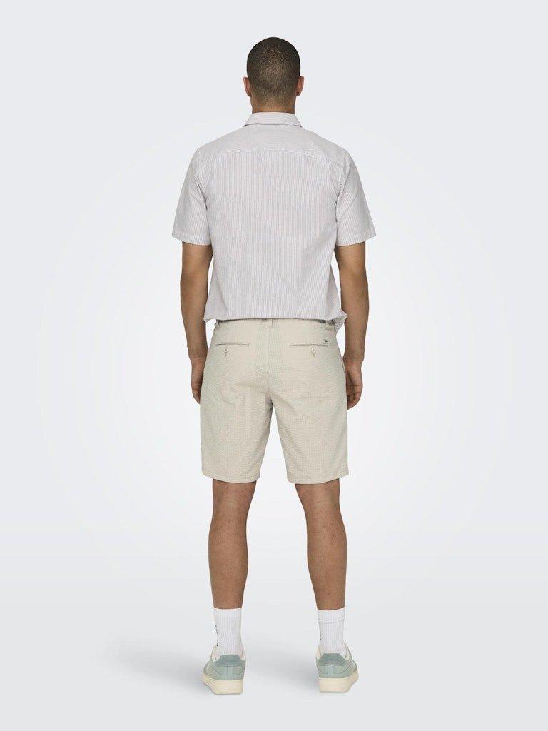 Only & Sons Leo Life - Seersucker shorts - HUSET Men & Women