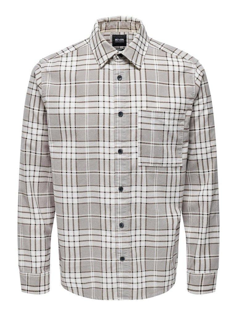 Only & Sons Leo - ternet fløjlsskjorte i regular fit - HUSET Men & Women