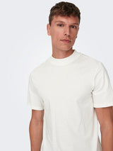 Only & Sons Otis - Mock neck T-shirt - HUSET Men & Women