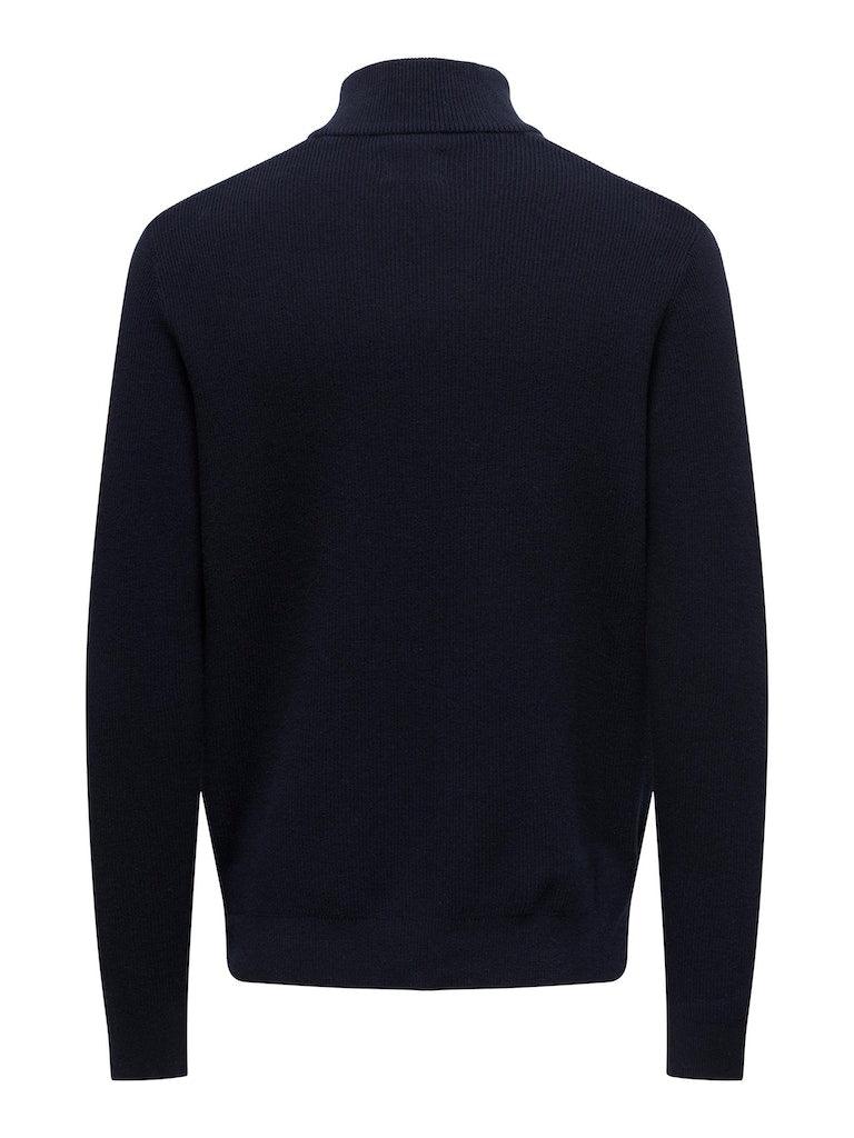 Only & Sons Phil - Halfzip strik med høj hals - HUSET Men & Women