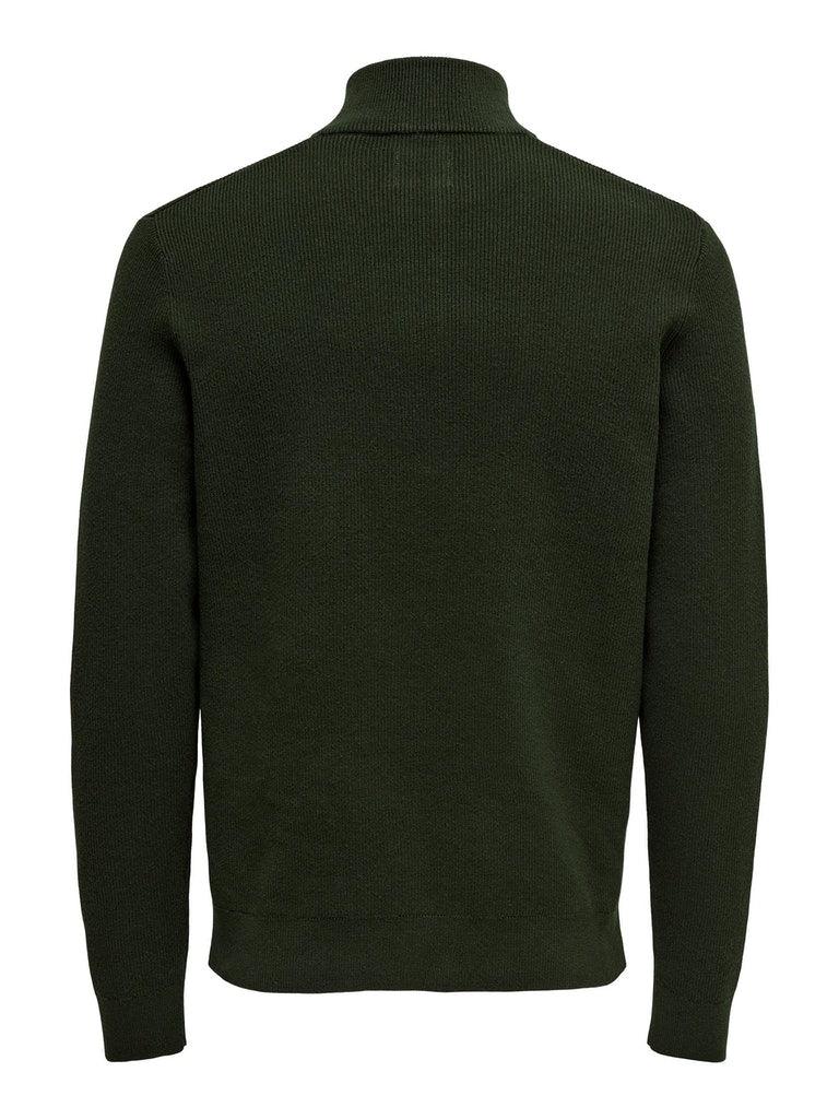 Only & Sons Phil - Halfzip strik med høj hals - HUSET Men & Women