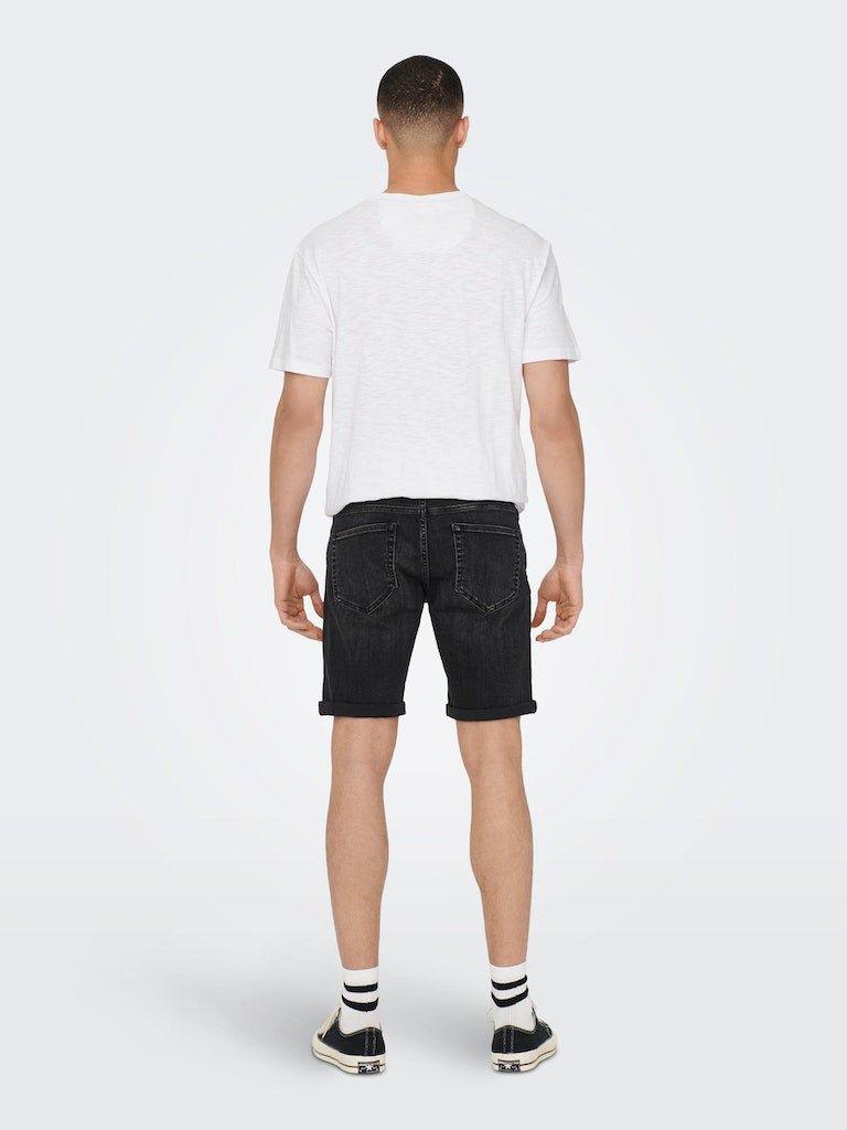 Only & Sons Ply - Sorte denim shorts 5192 - HUSET Men & Women