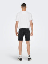 Only & Sons Ply - Sorte denim shorts 5192 - HUSET Men & Women