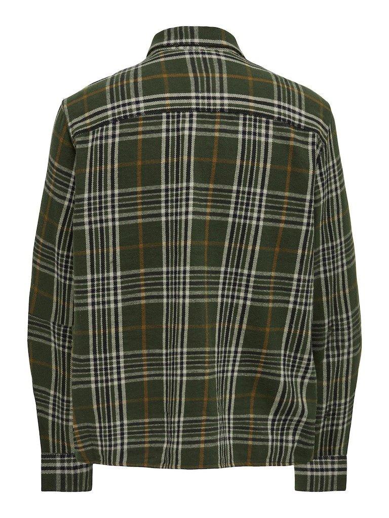 Only & Sons Scott - Ternet flannel overshirt - HUSET Men & Women