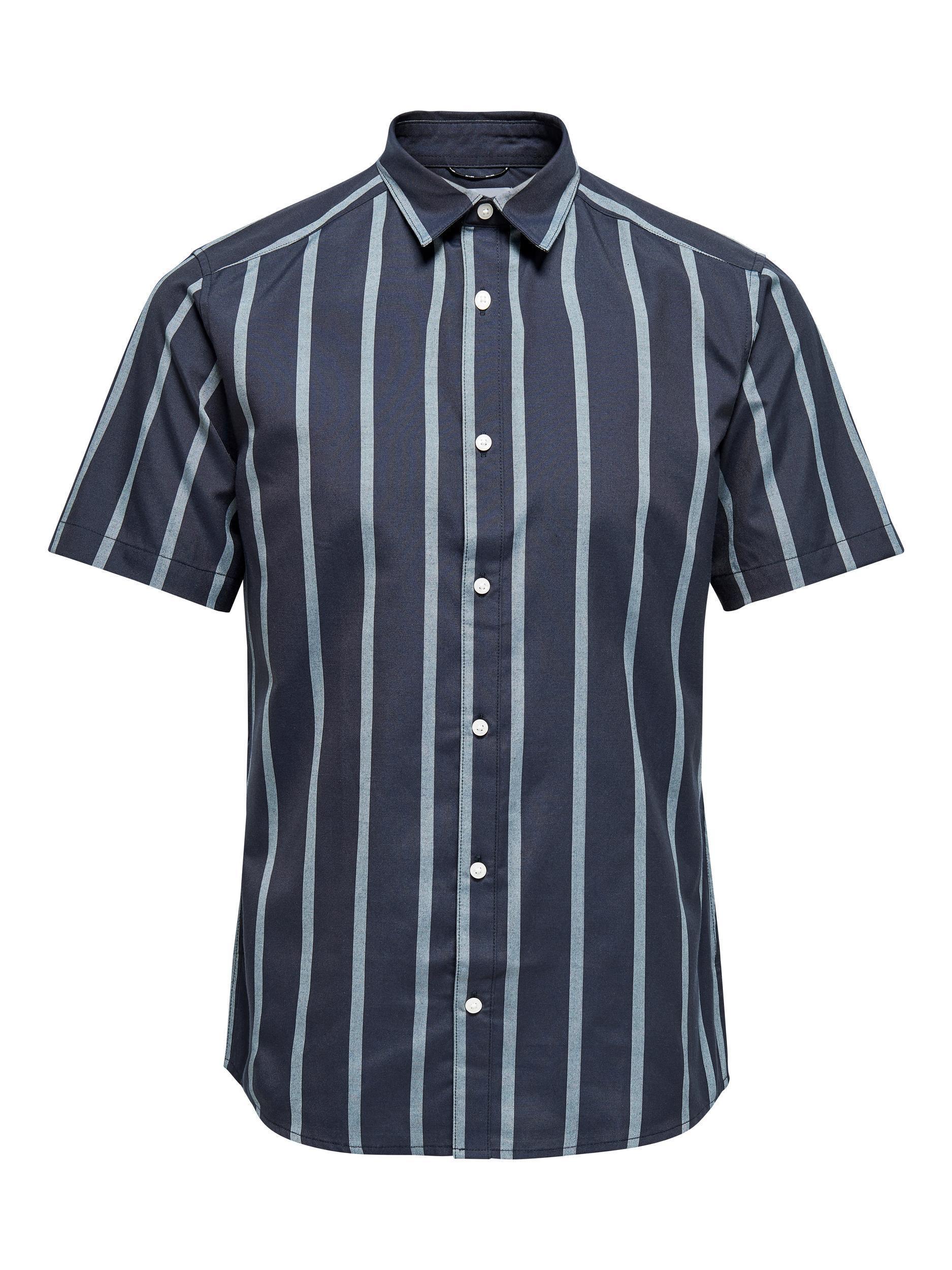 Only & Sons Travis - Slimfit kortærmet oxford skjorte - HUSET Men & Women