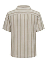 Only & Sons Trev - Kortærmet skjorte med striber i regular fit - HUSET Men & Women