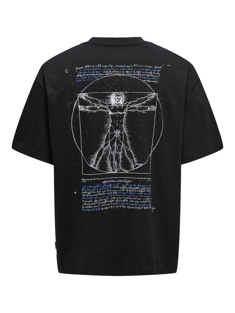 Only & Sons Vinci Life - T-shirt med print - HUSET Men & Women