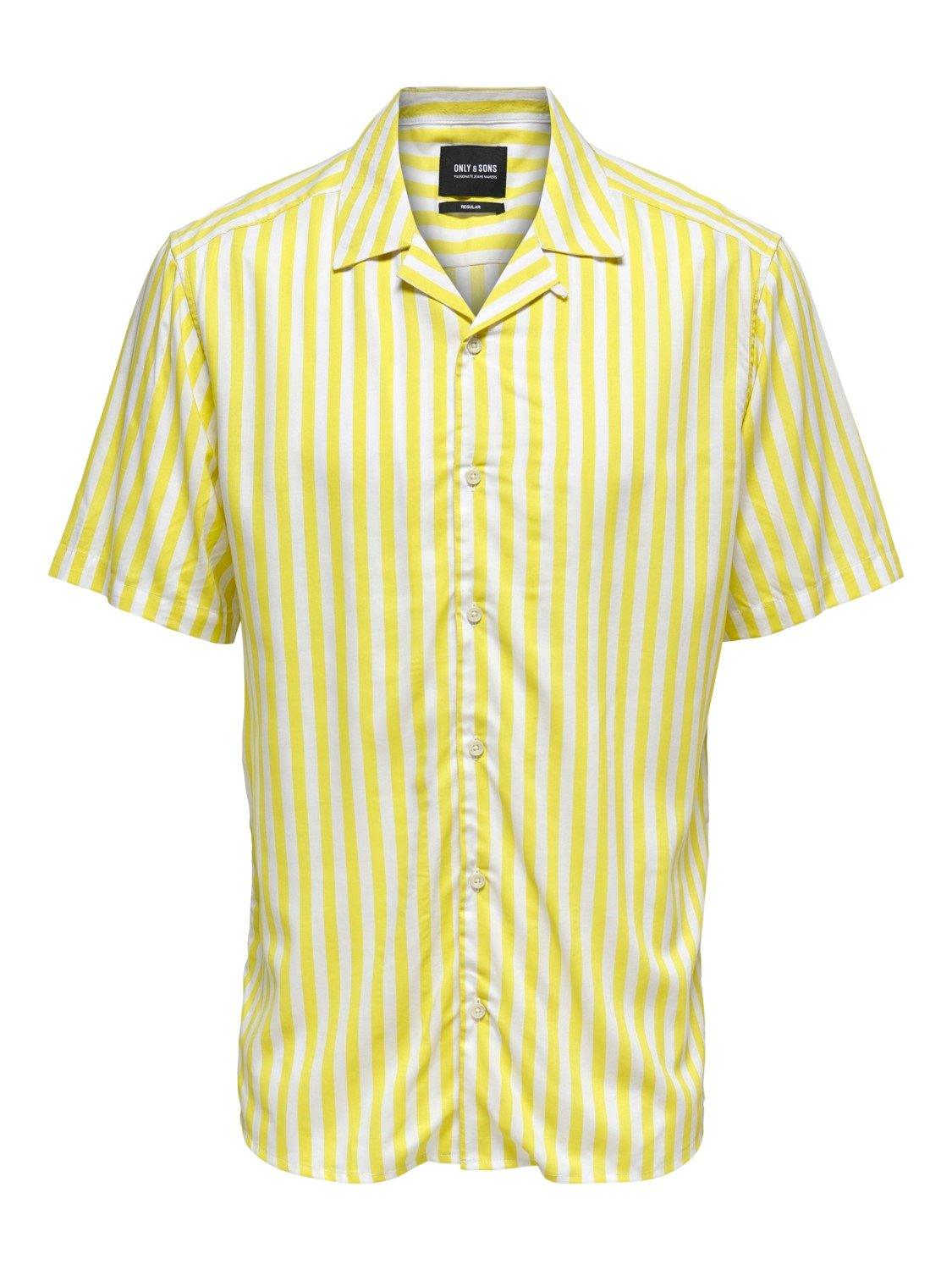 Only and Sons Wayne - Stribet viskose skjorte - HUSET Men & Women