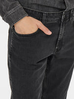 Only and Sons Weft - Sorte Regularfit jeans (7621389353212)