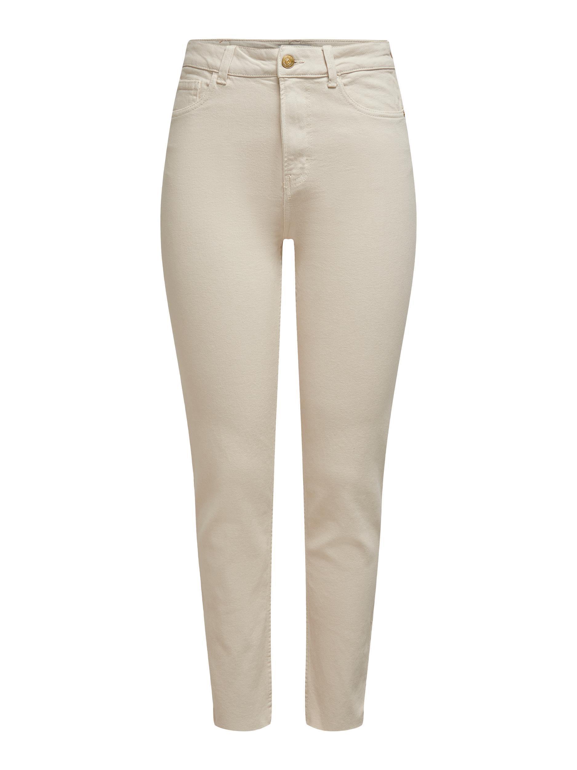 Only Emily - Ecru Mom jeans high waist - HUSET Men & Women