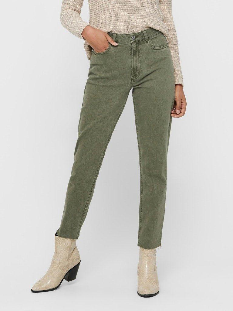 Only Emily - Grøn mom jeans - HUSET Men & Women (7842240495868)