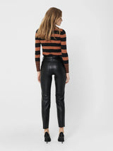 Only Emily - High waist imterede læder bukser - HUSET Men & Women