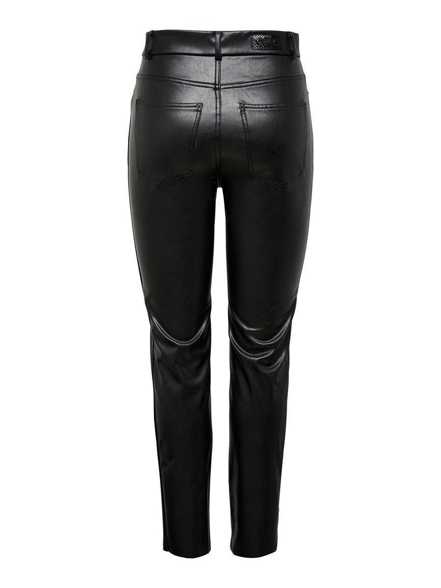 Only Emily - High waist imterede læder bukser - HUSET Men & Women