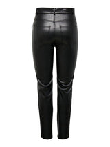 Only Emily - High waist imterede læder bukser - HUSET Men & Women