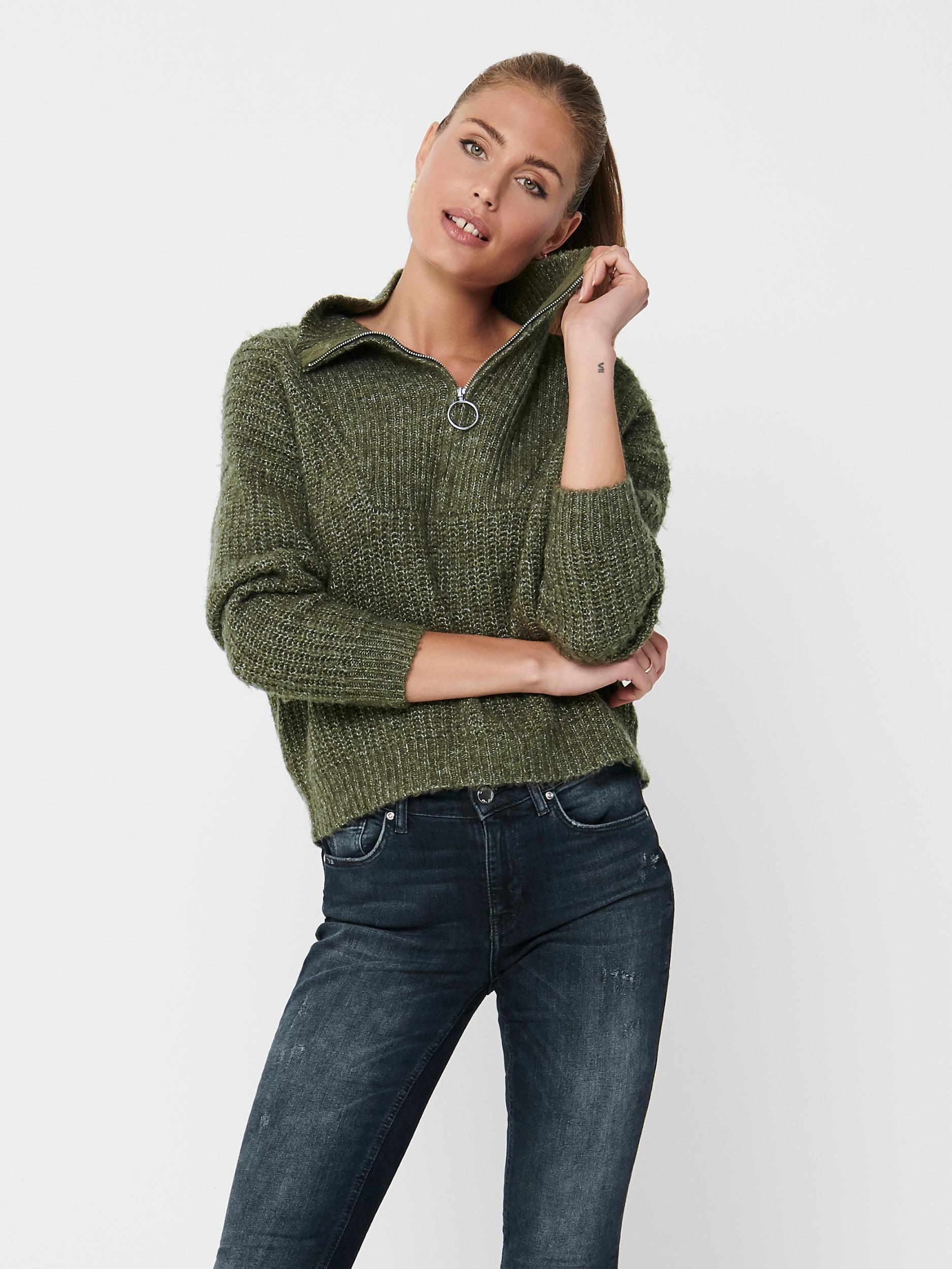 Only Emily - Strik m. zip - HUSET Men & Women