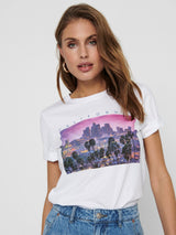 Only Iris - T-shirt m. print - HUSET Men & Women