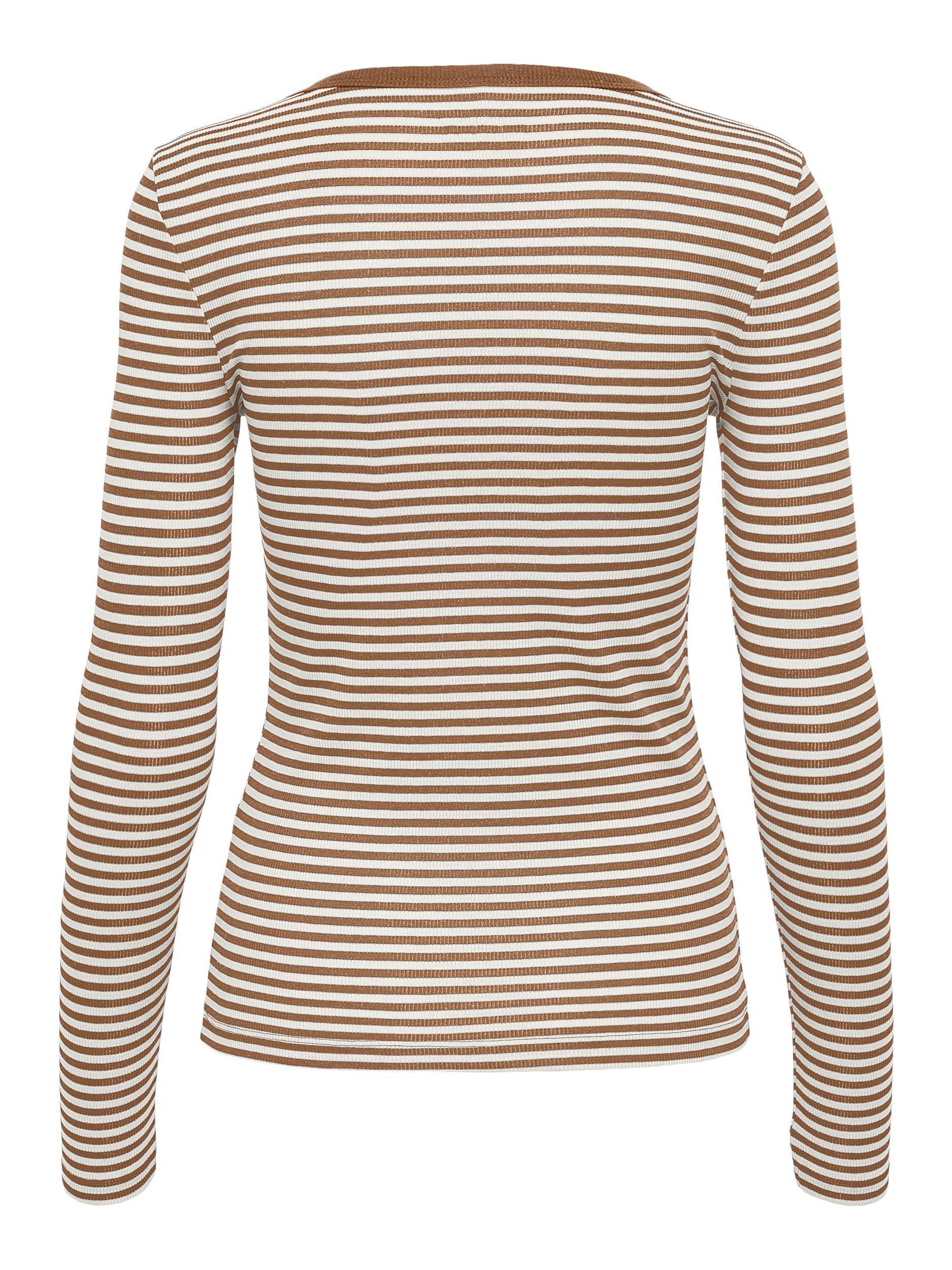 Only Josse - Stribet langærmet t-shirt - HUSET Men & Women