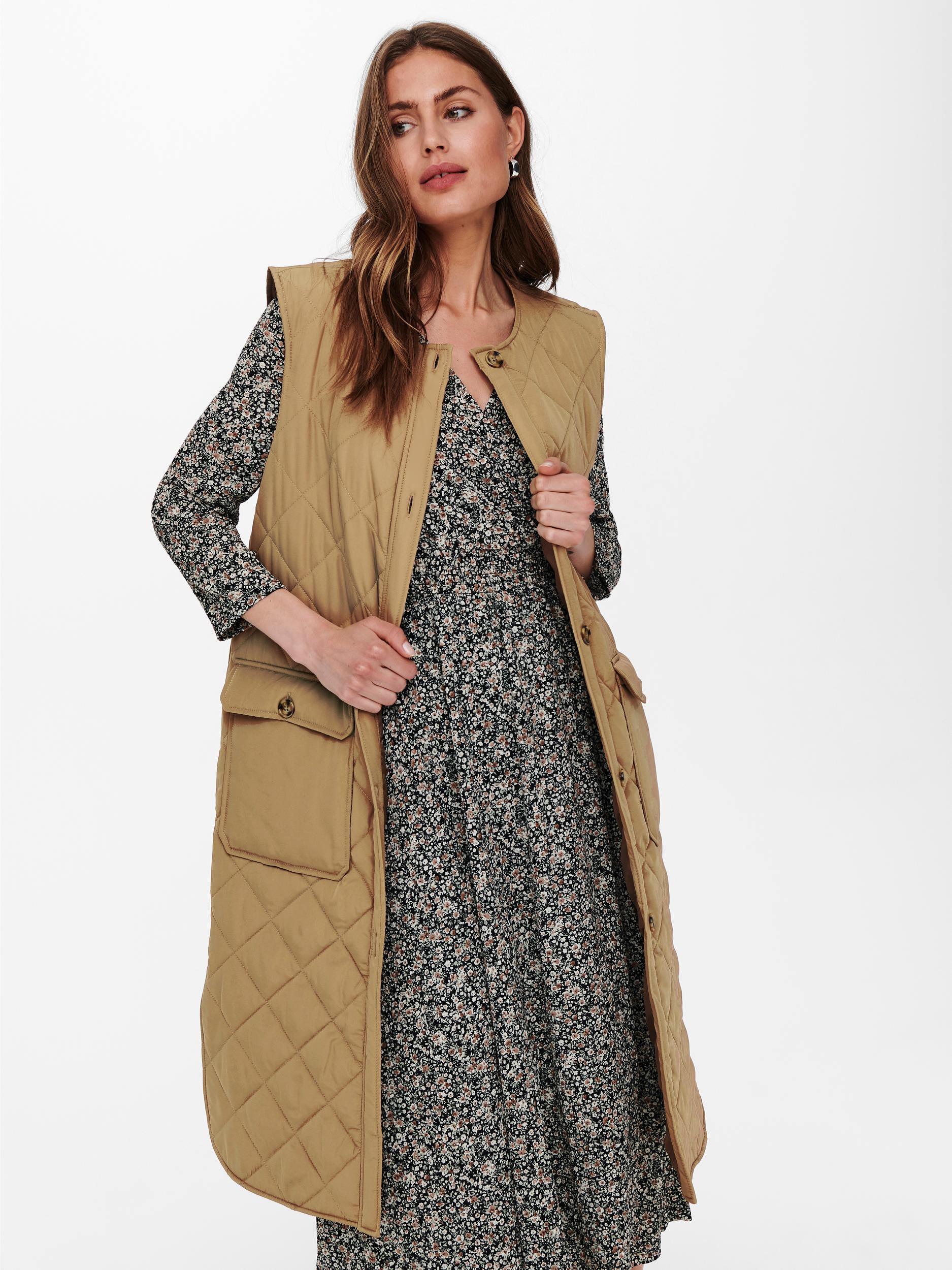 Only Nayra - Lang vattered vest - HUSET Men & Women